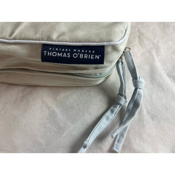 Thomas O'Brien Vintage Modern Herringbone Throw Blanket 100% Cotton 50 X 70 - Picture 6 of 10